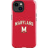 University of Maryland Collegiate Text Red iPhone 15 Impact Case